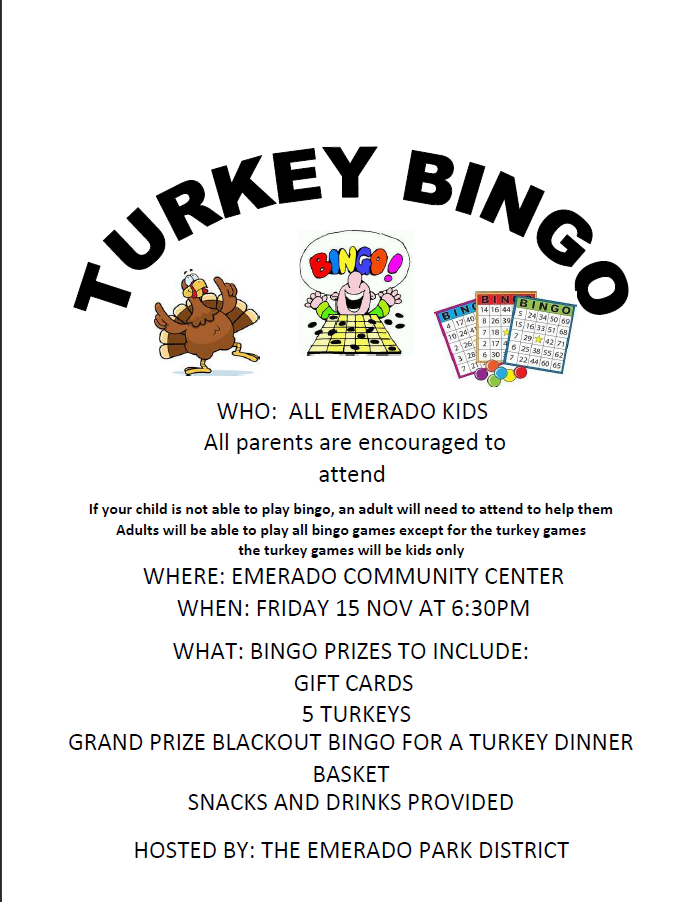 Turkey Bingo